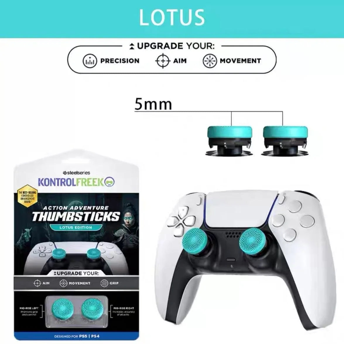 freek galaxy High-Rise Performance Analog Stick for PS4 PS5 Galaxy Joystick High-Rise Performance Analog Stick Controller