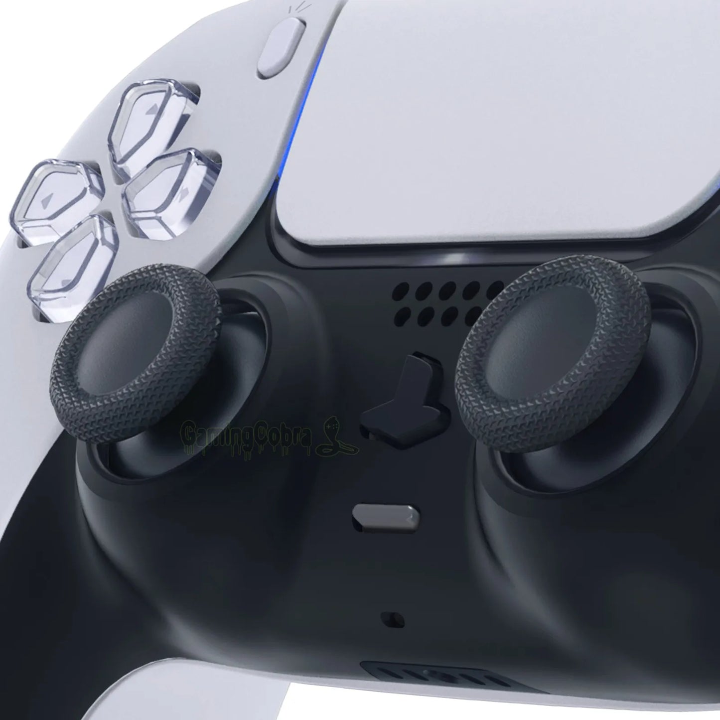 eXtremeRate Replacement Thumbsticks Button Analog Stick Joystick for ps5 for ps4 All Model - White Red Black Purple