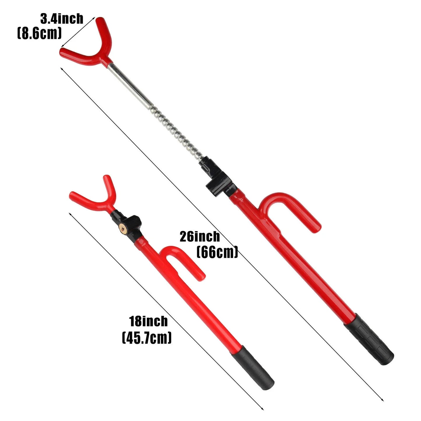 Steering Wheel Lock Twin Hooks Anti Theft Universal Car Security Lock With 2 Keys Adjustable Length Hook for Car Van Truck SUV