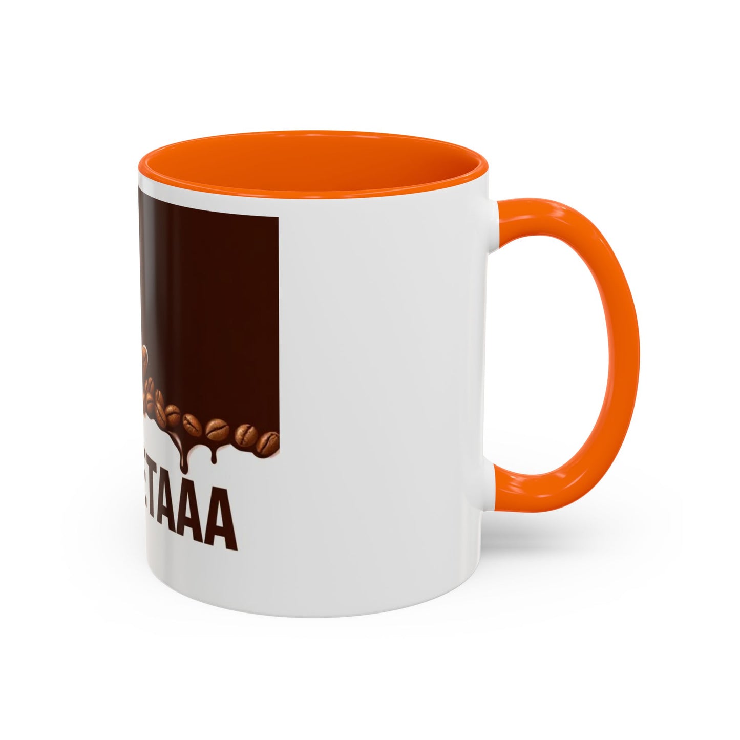 Coffee Lover's Accent Mug with La CRETAA, Unique Gift, Personalized Drinkware, Café Style, Housewarming Present, Coffee Addict Must-Have