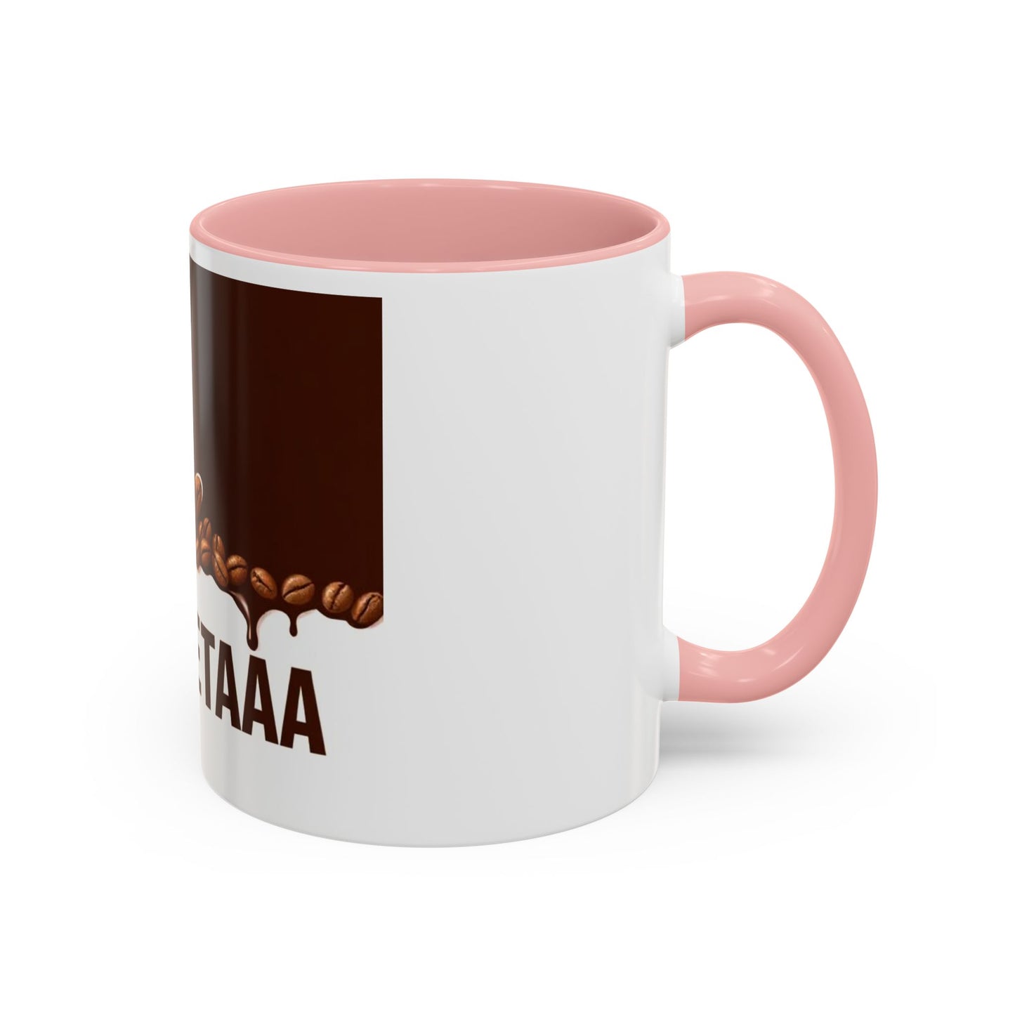 Coffee Lover's Accent Mug with La CRETAA, Unique Gift, Personalized Drinkware, Café Style, Housewarming Present, Coffee Addict Must-Have