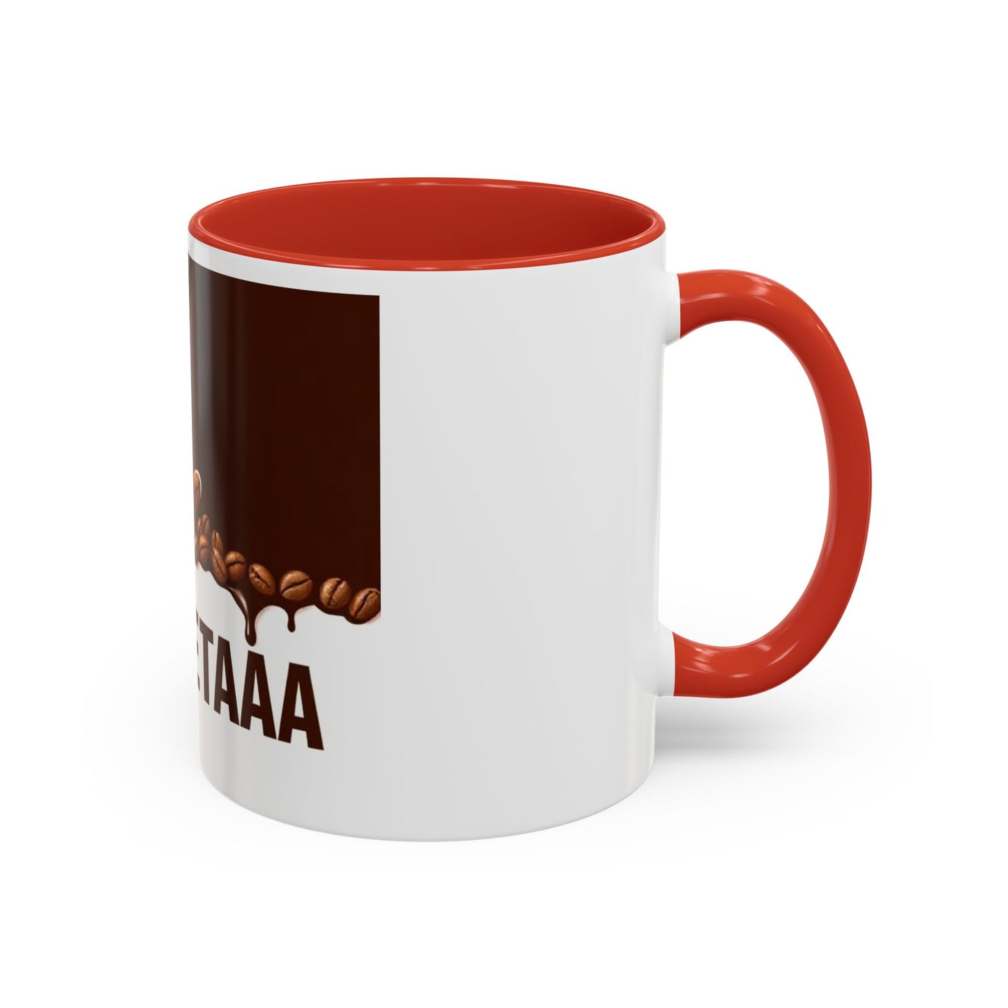Coffee Lover's Accent Mug with La CRETAA, Unique Gift, Personalized Drinkware, Café Style, Housewarming Present, Coffee Addict Must-Have