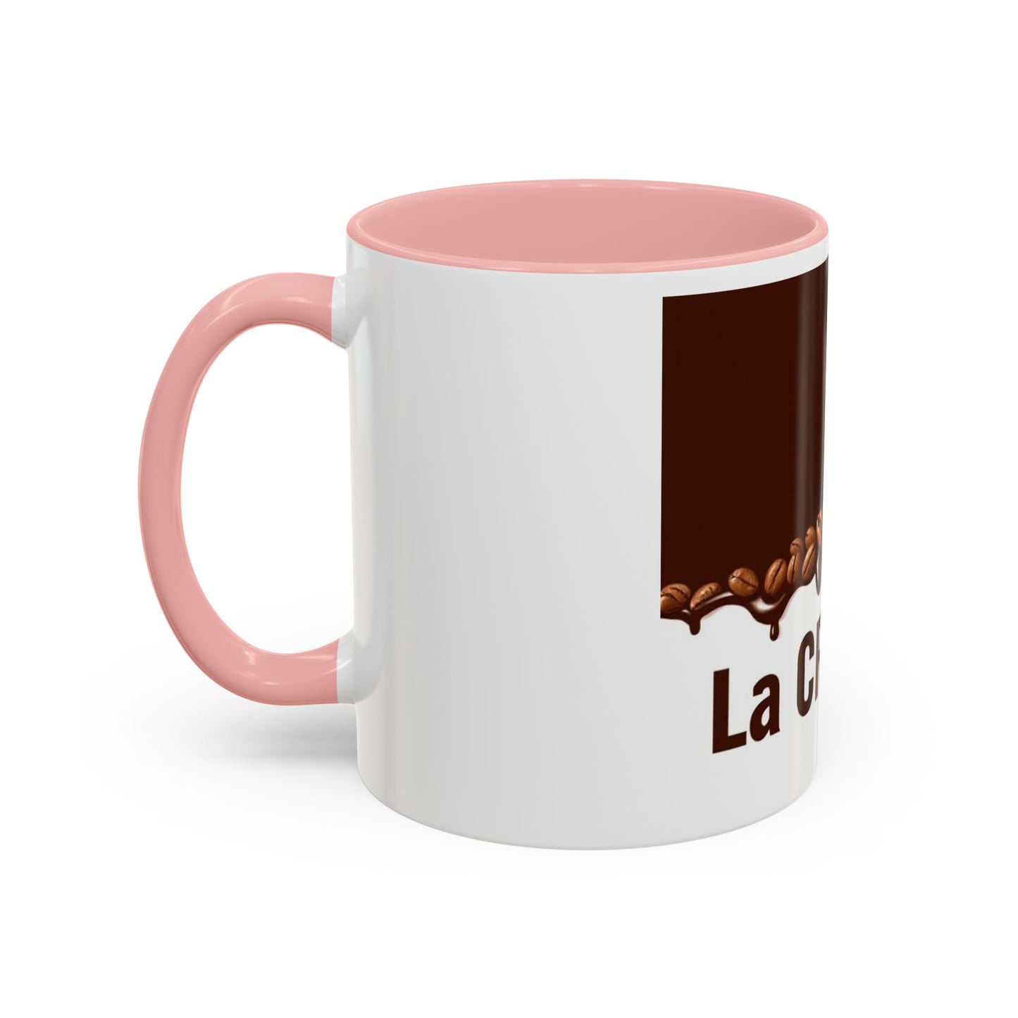 Coffee Lover's Accent Mug with La CRETAA, Unique Gift, Personalized Drinkware, Café Style, Housewarming Present, Coffee Addict Must-Have