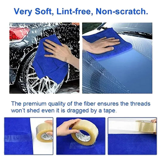 20pcs/Lot 30x30cm Car Cleaning Towel Microfiber Home Window Beauty Salon Barber Shop Car Care Polishing Auto Washing Soft Cloths