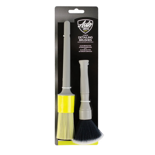 Car Detailing Brush for Interior and Exterior, 2 Piece Set