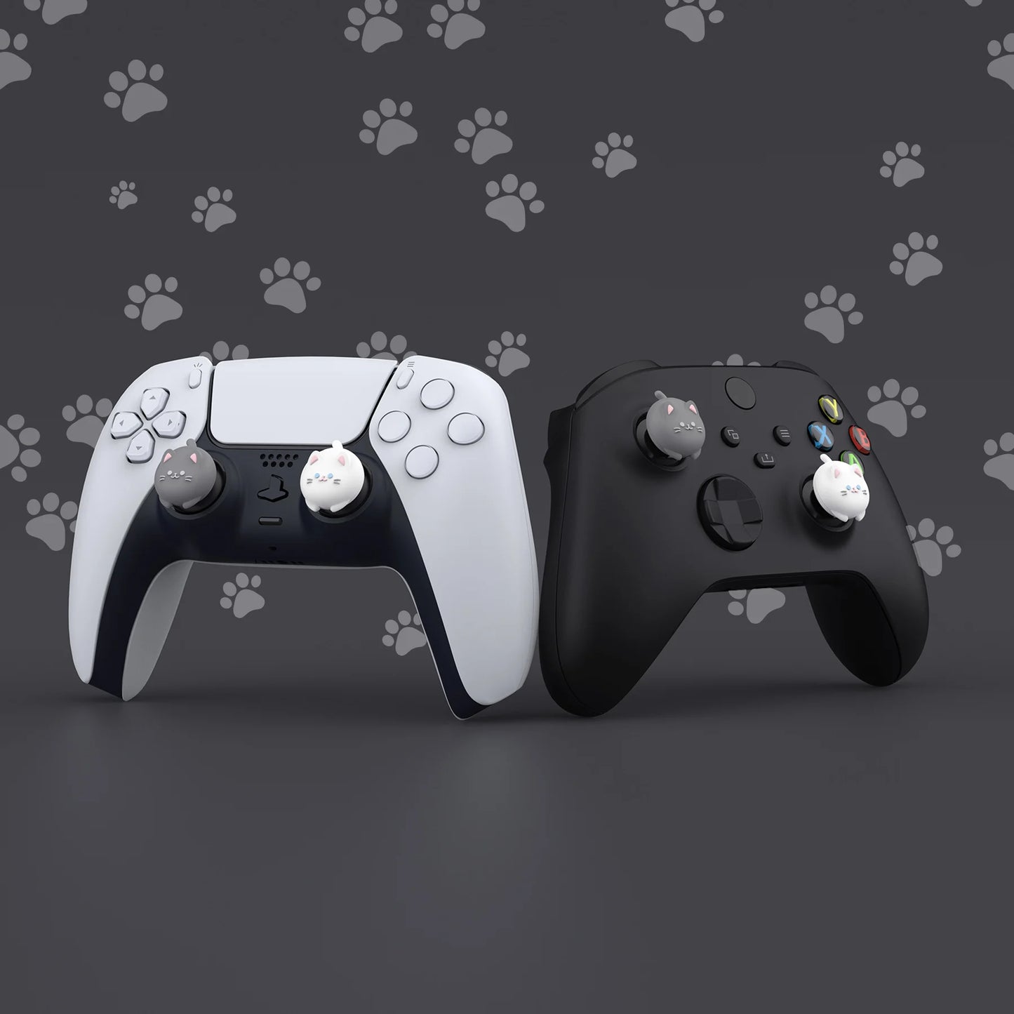 PlayVital Cute Thumb Grips Joystick Caps Thumbstick Cover for ps5/4, for Xbox Series X/S & Xbox One, for Switch Pro Controller