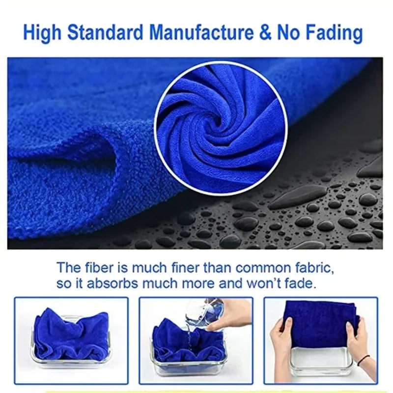 20pcs/Lot 30x30cm Car Cleaning Towel Microfiber Home Window Beauty Salon Barber Shop Car Care Polishing Auto Washing Soft Cloths